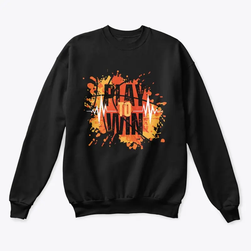 play to win basketball tee design