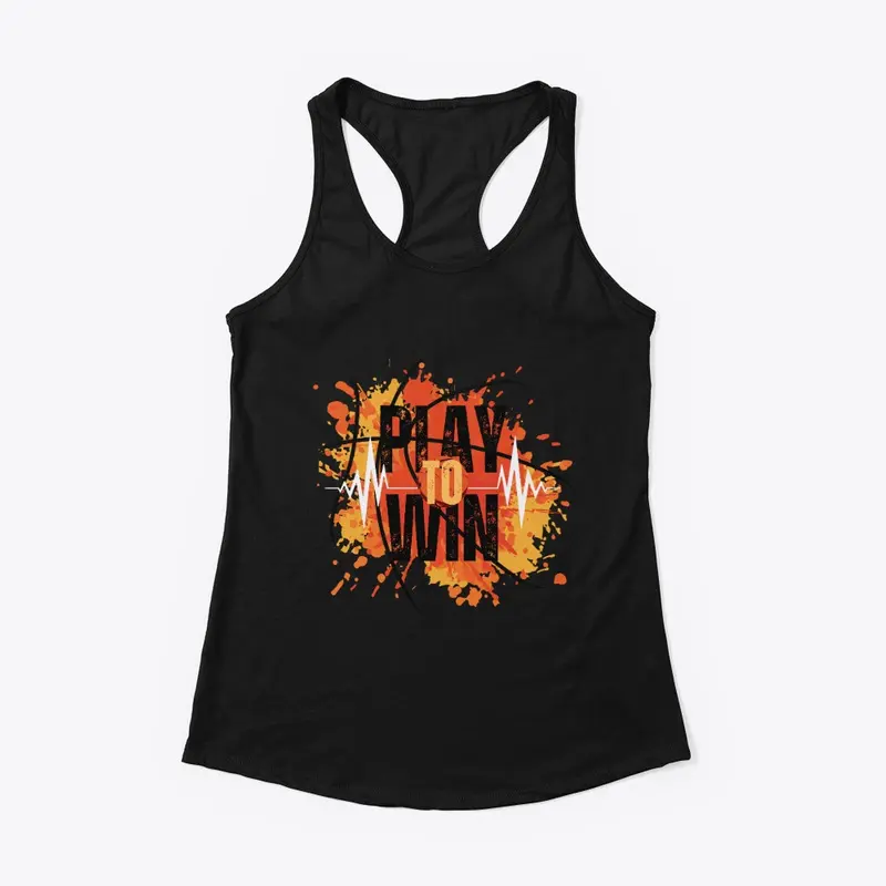 play to win basketball tee design