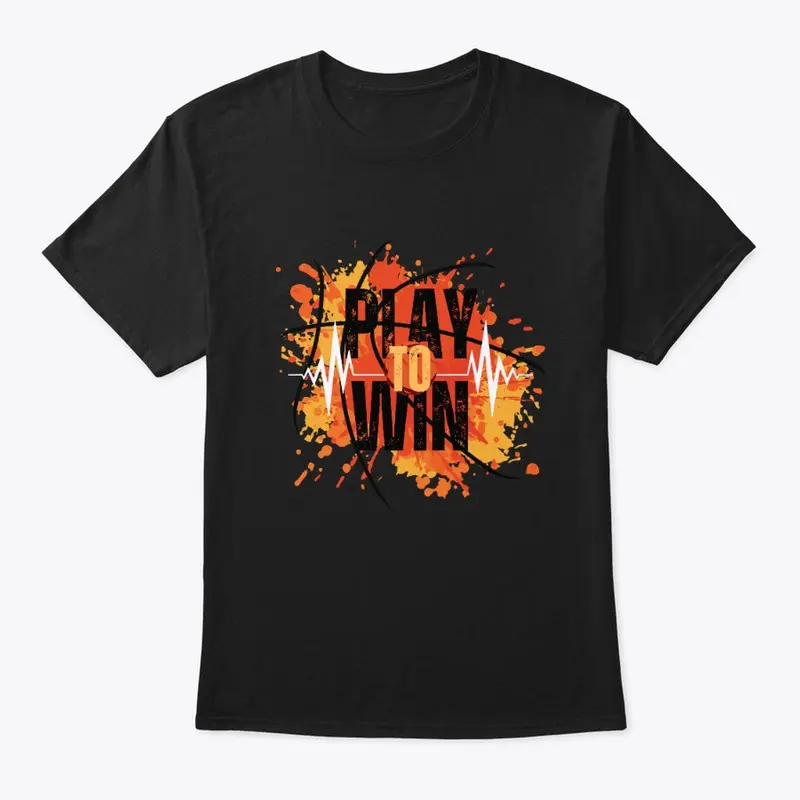 play to win basketball tee design